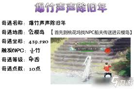 逆水寒手游烟花绽放迎新年奇遇攻略详解与完成提示